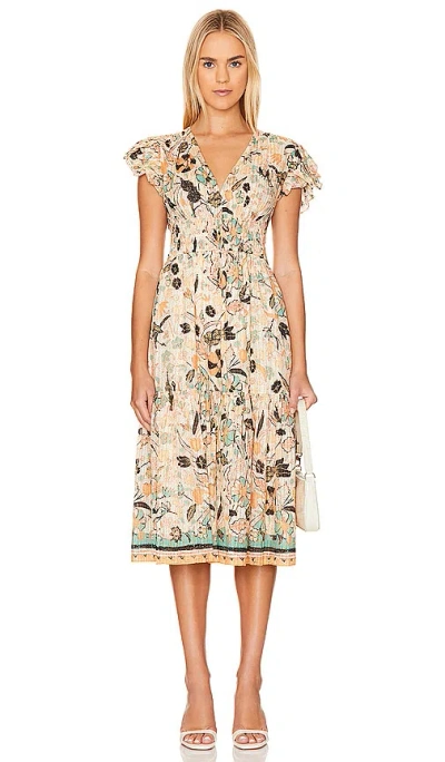 Ulla Johnson Angelica Dress In Pearl Flora