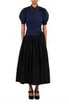 Ulla Johnson Angeline Skirt In Twilight Colorblock In Black