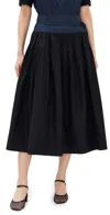 Ulla Johnson Kyra Midi Skirt In Twilight Colorblock