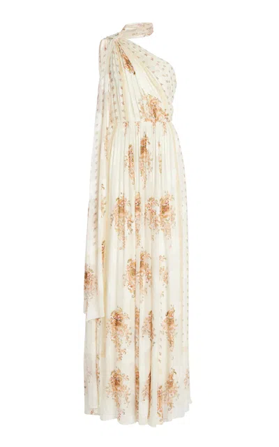 Ulla Johnson Angelique Sash Silk Gown In Multi