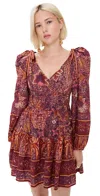 Ulla Johnson Abri Floral Cotton-blend Minidress In Odessa