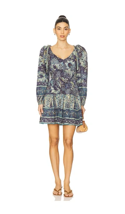 Ulla Johnson Leiko Floral-print Mini Dress In Portofino 印花