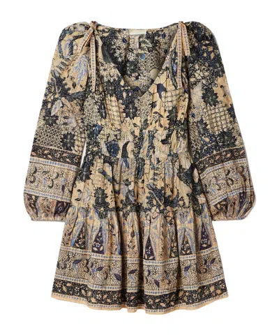 Ulla Johnson Anika Printed Cotton-blend Voile Mini Dress In Multi