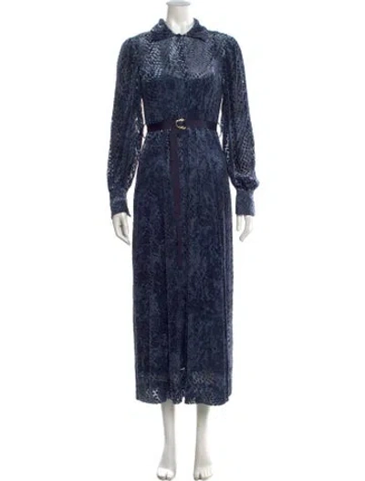 Pre-owned Ulla Johnson Animal Print Long Dress
