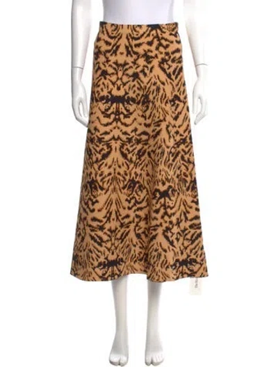 Pre-owned Ulla Johnson Animal Print Midi Length Skirt