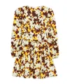 Ulla Johnson Floral Print Mini Dress In Multi