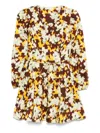 Ulla Johnson Floral Print Mini Dress In Yellow