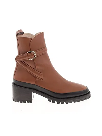 Pre-owned Ulla Johnson Ankle Boots In Brown