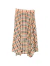 Ulla Johnson Annette Plaid-pattern Midi Skirt In Brown