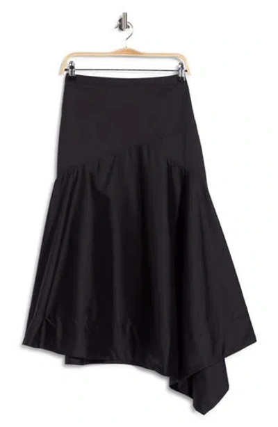 Ulla Johnson Annika High Waist Asymmetric Skirt In Black