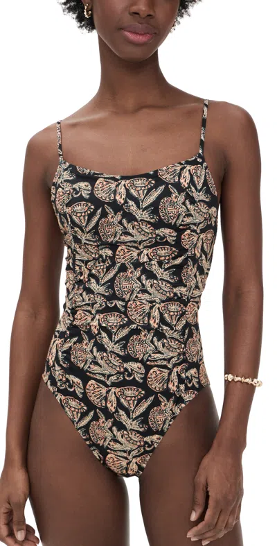 Ulla Johnson Annine Maillot One Piece Jasper In Brown