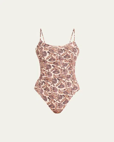 Ulla Johnson Annine One-piece Swimsuit In Multi