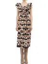 Ulla Johnson Anora Midi Dress In Obsidian In Black