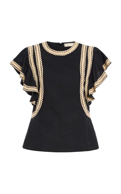 Ulla Johnson Anora Top In Black