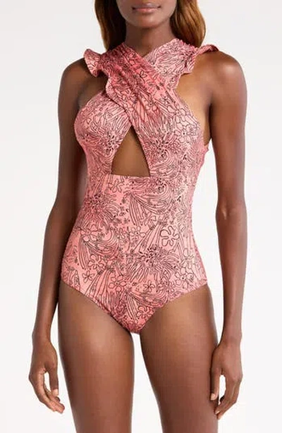 Ulla Johnson Antilles One-piece Swimsuit In Acacia