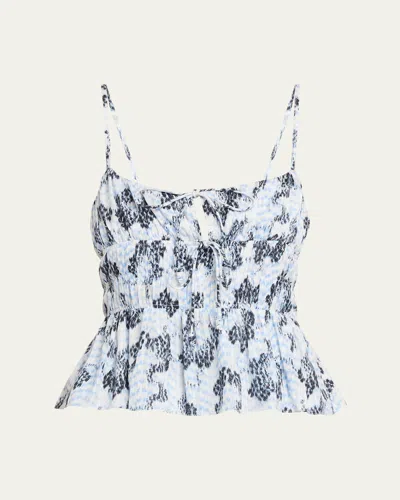 Ulla Johnson Anya Sleeveless Top In Animal Print