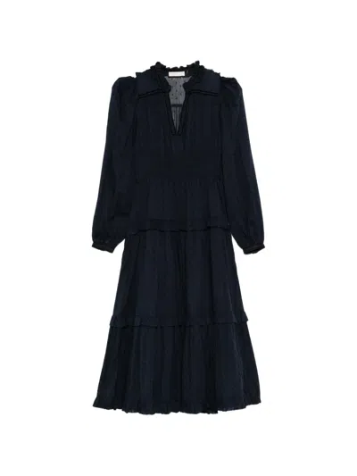 Ulla Johnson Ardelle Midi Dress In Black