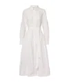 Ulla Johnson Ariane Dress With Belted Waist And Front Slit In White