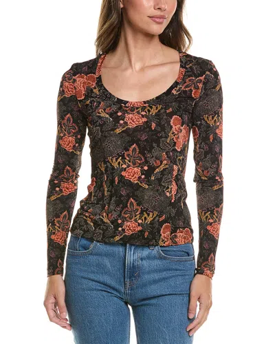 Ulla Johnson Aris Jersey U-neck Top In Multi