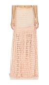 Ulla Johnson Aris Lace Maxi Skirt In Pink