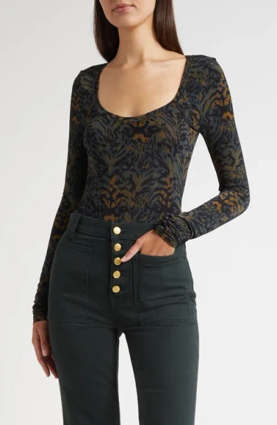 Ulla Johnson Aris Long Sleeve Knit Top In Multi