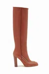 Ulla Johnson Arlette Knee High Boot In Mahogany Brown In Brown