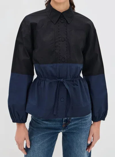 Ulla Johnson Arlo Jacket In Twilight Colorblock In Multi