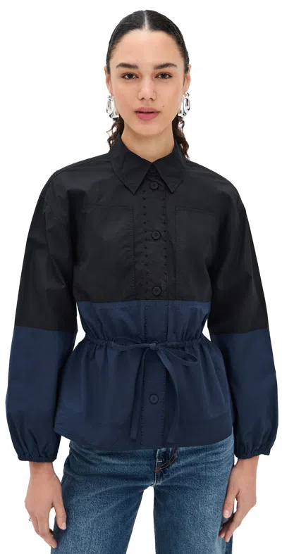 Ulla Johnson Arlo Jacket In Twilight Colorblock In Multi