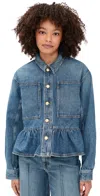Ulla Johnson Arquette Jacket Danube In Blue