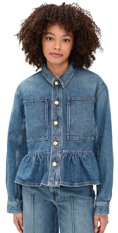 Ulla Johnson Arquette Jacket Danube In Blue