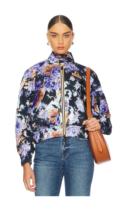 Ulla Johnson X K-way Cropeley Jacket In Iris