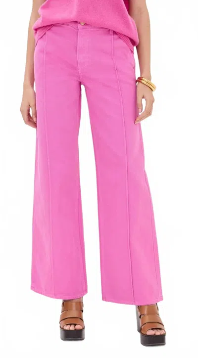 Ulla Johnson Asher Jean In Cosmos In Pink
