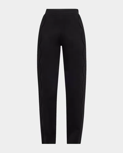 ULLA JOHNSON ASHER SCALLOPED STRAIGHT-LEG PANTS