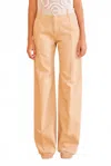 Ulla Johnson Asher Wide Leg Jean In Limestone Patch In Multi