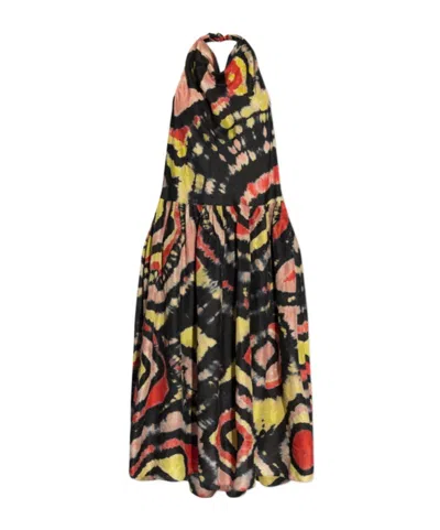 Ulla Johnson Assa Graphic-print Silk Dress In Multi