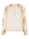 Ulla Johnson Aster Long-sleeve Blouse In Neutral