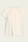 Ulla Johnson Astra Short Puff-sleeve Top