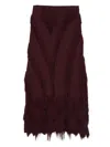 Ulla Johnson Astrid Knit Mini Skirt In Burgundy