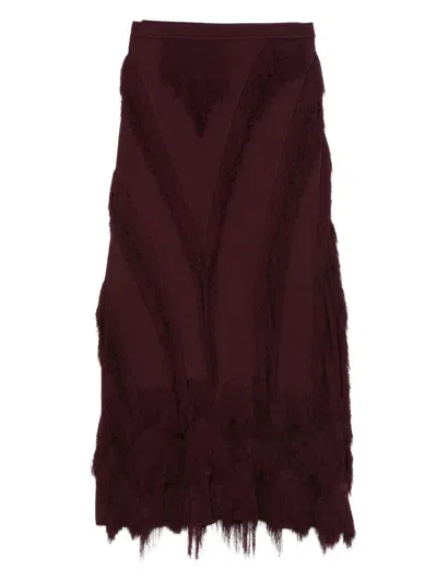Ulla Johnson Astrid Knit Mini Skirt In Burgundy