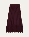 Ulla Johnson Astrid Macrame Fringe Knit Maxi Skirt