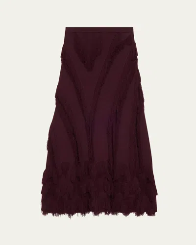 Ulla Johnson Astrid Macrame Fringe Knit Maxi Skirt