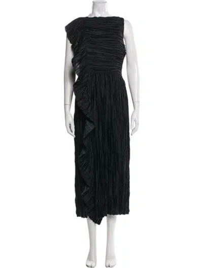 Pre-owned Ulla Johnson Asymmetrical Long Dress W/ Tags In Black