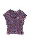 Ulla Johnson Athene Ruffled Floral-pattern Blouse In Multi