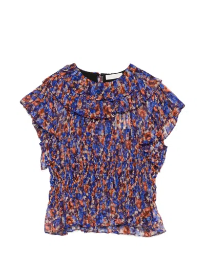 Ulla Johnson Athene Ruffled Floral-pattern Blouse In Multi
