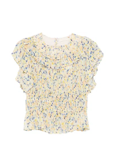 Ulla Johnson Athene Ruffled Floral-print Blouse In Multi