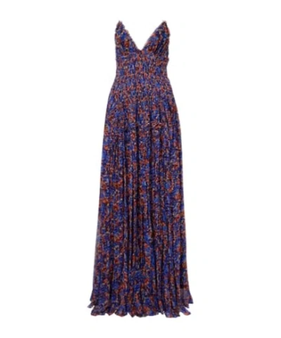 Ulla Johnson Atrani Floral Silk Chiffon Maxi Dress In Black