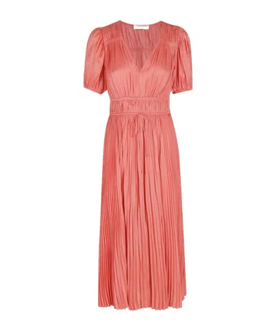 Ulla Johnson Audra Midi Dress In Pink