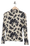 Ulla Johnson Aurelia Floral Mock Neck Top In Multi