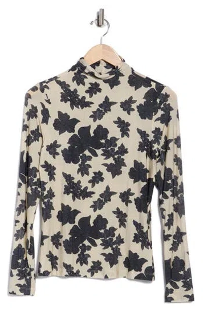 Ulla Johnson Aurelia Floral Mock Neck Top In Multi