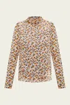 Ulla Johnson Aurelia Jersey Long-sleeve Turtleneck Top In Swan In Neutral